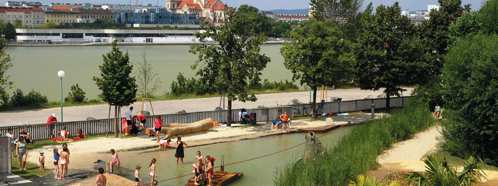 Wasserspielplatz in Wien