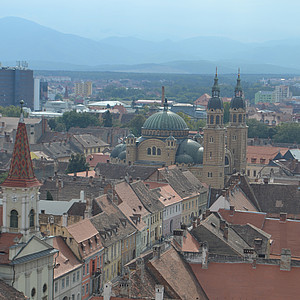 Sibiu, Blick auf orthodoxe Kathedrale