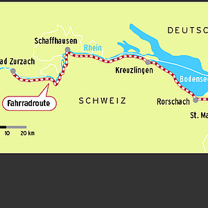 Verlauf der Rhein-Route