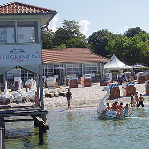 Der Strand in Glücksburg