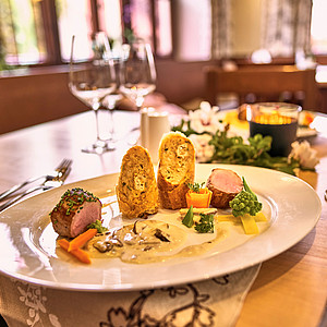 Landgasthof Kammbräu Gedeckter Tisch