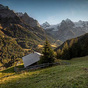 Berghütte in der Schweiz