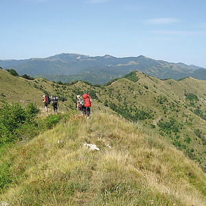 Wanderer im Val Grande-Nationalpark