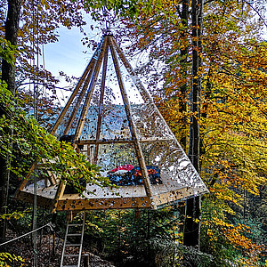 Nördlicher Schwarzwald Erlebnisübernachtung im Baumhaus Die Erlebnisübernachtung im Nördlichen Schwarzwald, ein Baumhaus