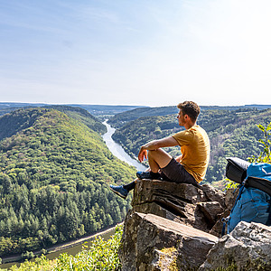 Birgit, Saarland - Wandern mit Blick auf das Saartal
