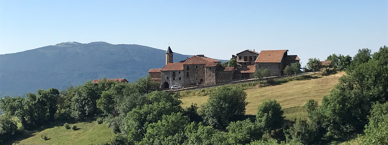 Bergdorf St. Agnes in der Region Pallars Jussa, katalanische Pyrenäen