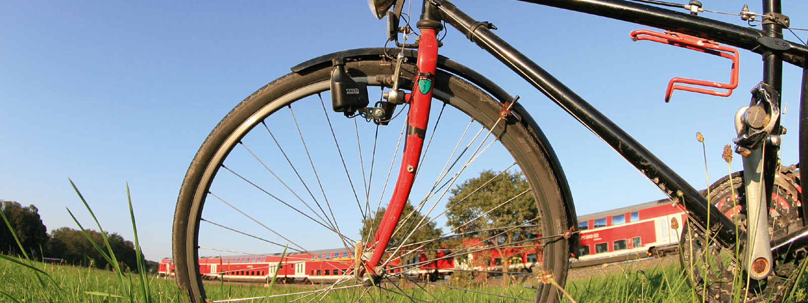 Fahrrad und Zug