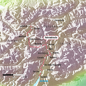 Fahrrad-Route Alpenquerung