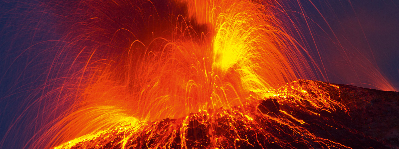 Vulkanausbruch auf Stromboli