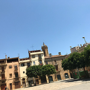 Stadtansicht von La Bisbal, Katalonien