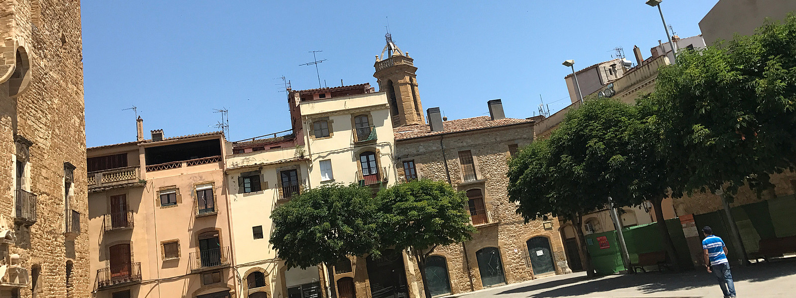 Stadtansicht von La Bisbal, Katalonien