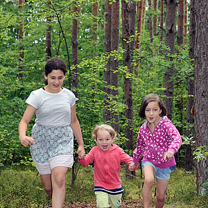 Uckermark Kinder im Wald
