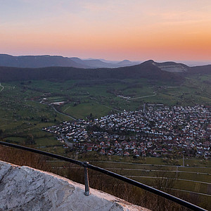 Baden-Württemberg Susi - Burg Hohenneuffen Sonnenuntergang