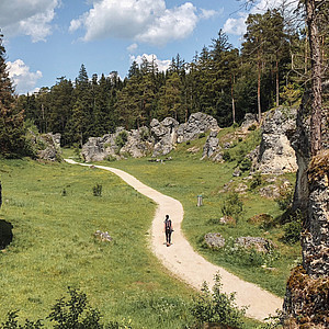 Baden-Württemberg Susi - Albschäferweg Wental Felsenmeer